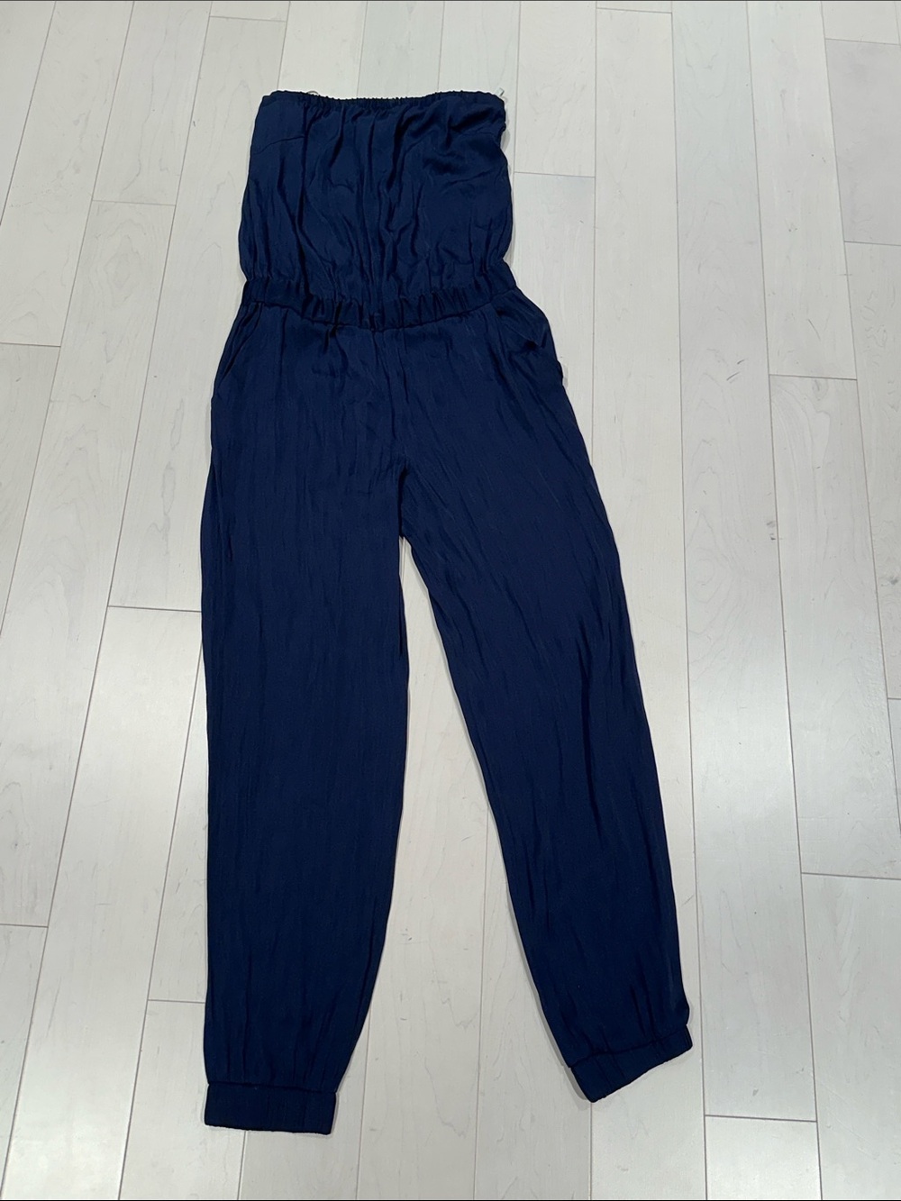 Lilly Pulitzer Strapless Navy Jumpsuit - size Small